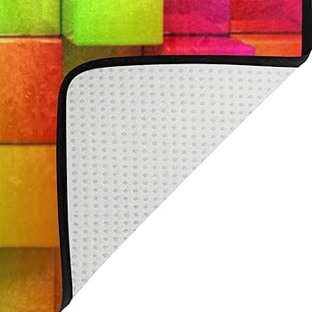 ラグマット カーペット ふわふわ 虹色 160×200 486 B01 ラグマット】 カーペット ふわふわ 虹色 160×200 486 B01